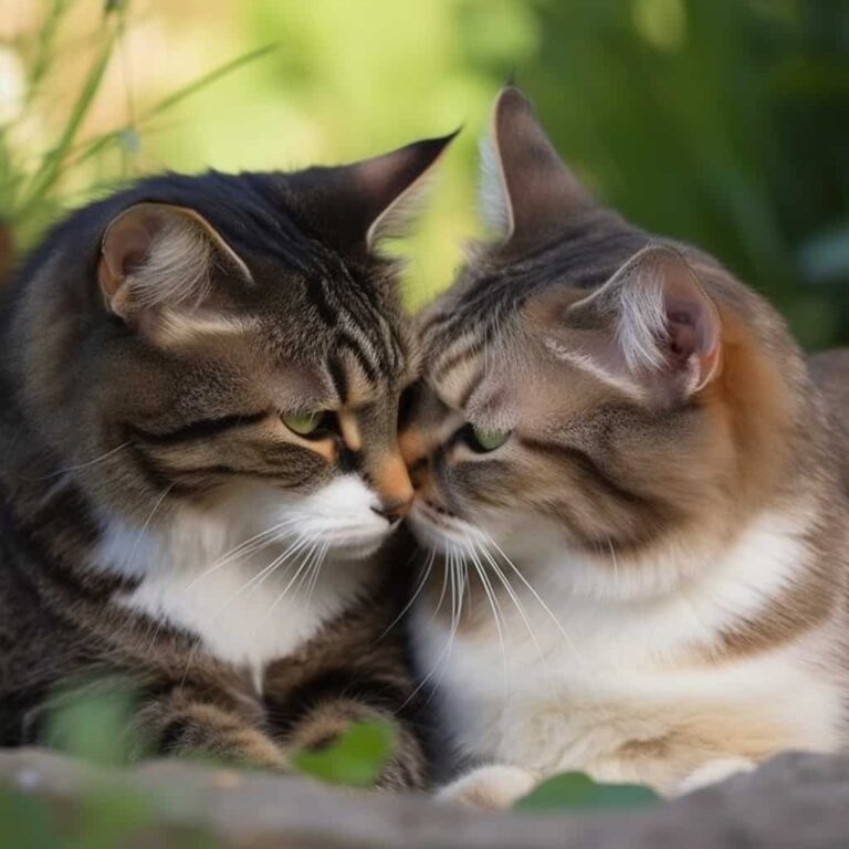 due gatti miagolano