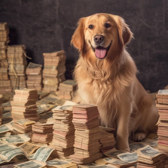 golden retriever annual cost