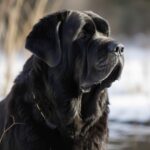 Schwarzer tibetischer Mastiff